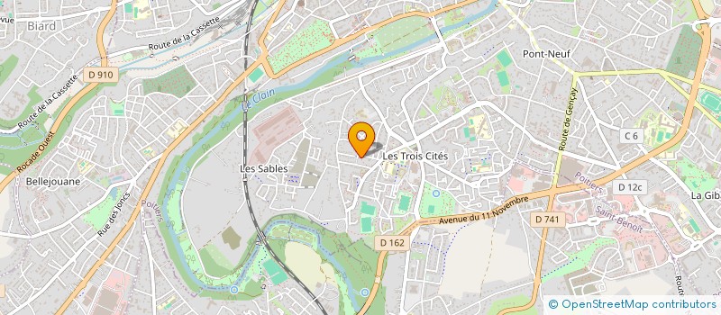 localisation de l'entreprise ASSOCIATION DES TCHADIENS DE POITIERS à POITIERS