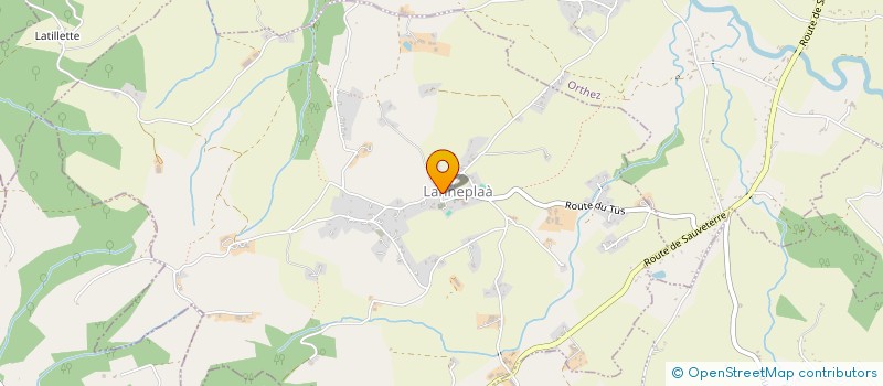 localisation de l'entreprise ASSOCIATION DES TECHNICIENS DE SERVICES PUBLICS D'ASSAINISSEMENT NON COLLECTIF DES PYRENEES ATLANTIQUES (ATANC 64)  LANNEPLAA