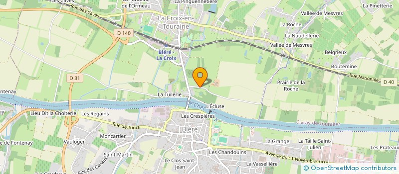 localisation de l'entreprise ASSOCIATION DES TERRES NOIRES  LA CROIX-EN-TOURAINE