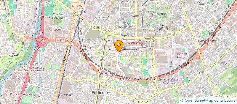 localisation de l'entreprise ASSOCIATION DES TERREURS ALPINES CASQUEES  ECHIROLLES