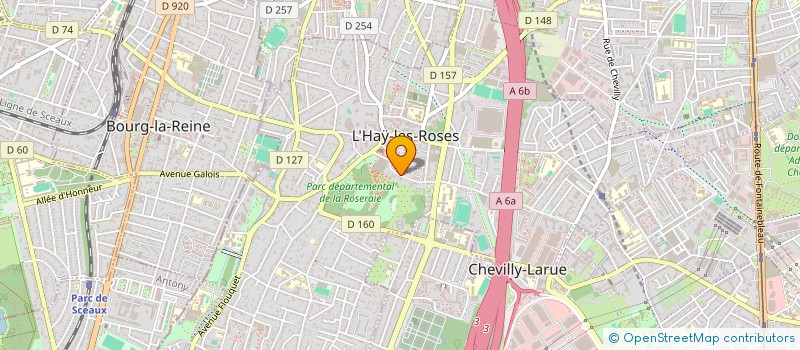 localisation de l'entreprise ASSOCIATION DES TOURNELLES  L'HAY-LES-ROSES