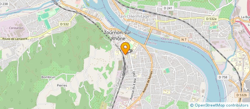 localisation de l'entreprise ASSOCIATION DES TOURS à TOURNON-SUR-RHONE