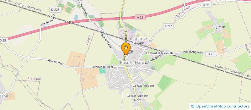 localisation de l'entreprise ASSOCIATION  DES TRANSPORTS SANITAIRES URGENTS DE LA SEINE-MARITIME - A.T.S.U. 76  BOSC-LE-HARD