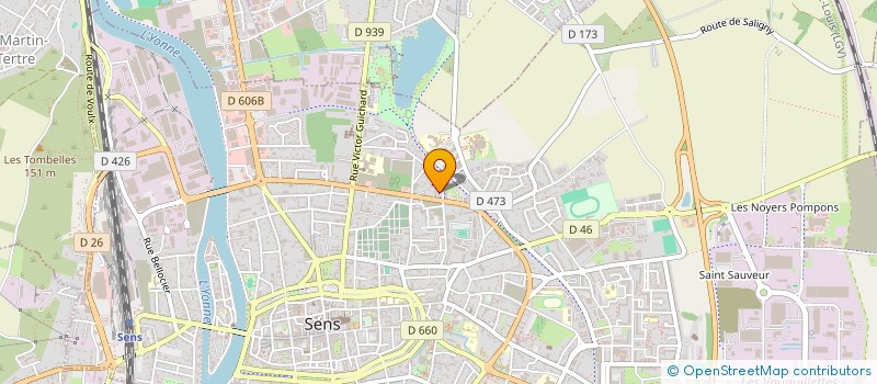 localisation de l'entreprise ASSOCIATION DES TRAVAILLEURS TUNISIENS à SENS
