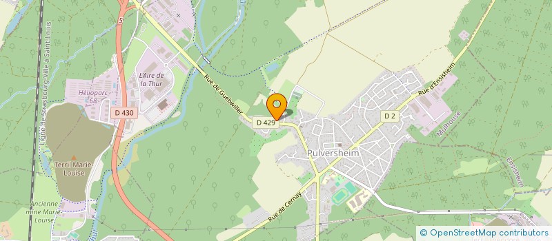 localisation de l'entreprise ASSOCIATION DES TROMBONISTES DU HAUT RHIN  PULVERSHEIM