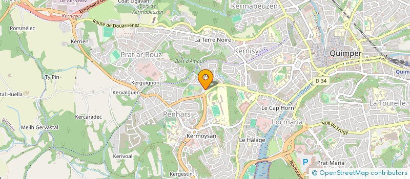 localisation de l'entreprise ASSOCIATION DES USAGERS DE LA CANTINE DE STANG VIHAN  SIZUN