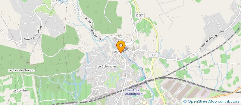 localisation de l'entreprise ASSOCIATION DES USAGERS DE LA GARE LES ARCS-DRAGUIGNAN à LES ARCS