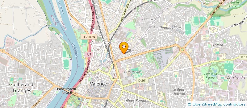 localisation de l'entreprise ASSOCIATION DES USAGERS DE LA LIGNE SNCF PIERRELATTE-VALENCE-LYON (AUTERVR - FNAUT) à VALENCE