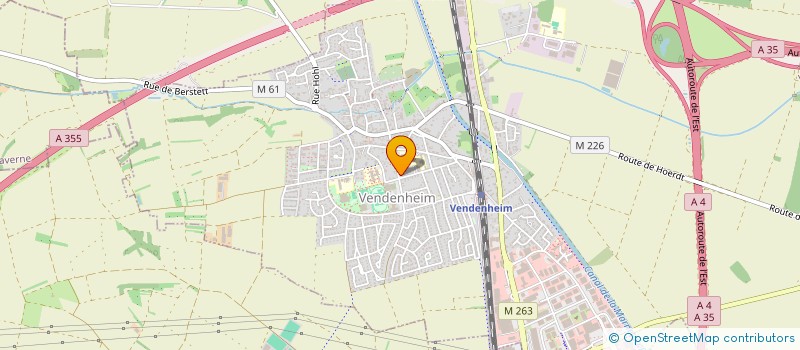 localisation de l'entreprise ASSOCIATION DES USAGERS DU FEDI'CENTRE DE VENDENHEIM  VENDENHEIM