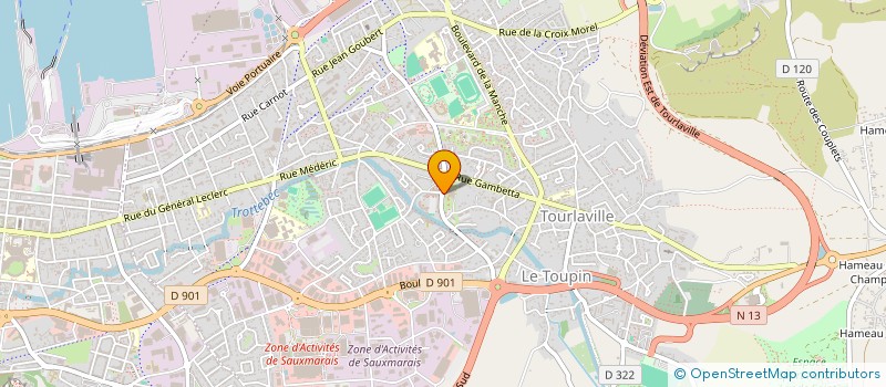 localisation de l'entreprise ASSOCIATION DES USAGERS DU PORT DU BECQUET  CHERBOURG-EN-COTENTIN