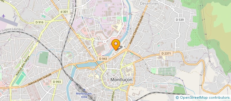 localisation de l'entreprise ASSOCIATION DES USAGERS DU RESTAURANT ADMINISTRATIF DU CENTRE DES FINANCES PUBLIQUES DE MONTLUCON à MONTLUCON