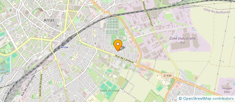 localisation de l'entreprise ASSOCIATION DES USAGERS DU TGV DANS LA REGION NORD PICARDIE à ARRAS