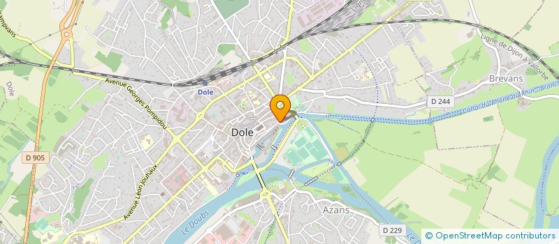 localisation de l'entreprise ASSOCIATION DES UTILISATEURS DES LOCAUX DOLOIS DE LA SOGOFIM à DOLE