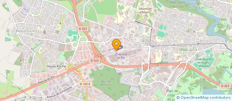 localisation de l'entreprise ASSOCIATION DES UTILISATEURS DU RESTAURANT INTERENTREPRISES IMMO PATTON à ANGERS