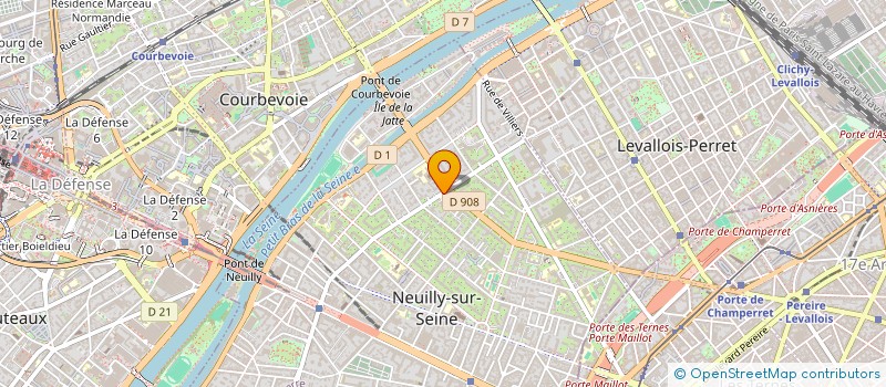localisation de l'entreprise ASSOCIATION DES UTILISATEURS DU RIE DU BATIMENT CRYSTAL CLUB à NEUILLY-SUR-SEINE