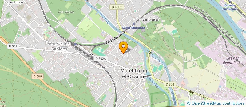 localisation de l'entreprise ASSOCIATION DES VENDEURS A DOMICILE INDEPENDANTS 77  MORET-LOING-ET-ORVANNE