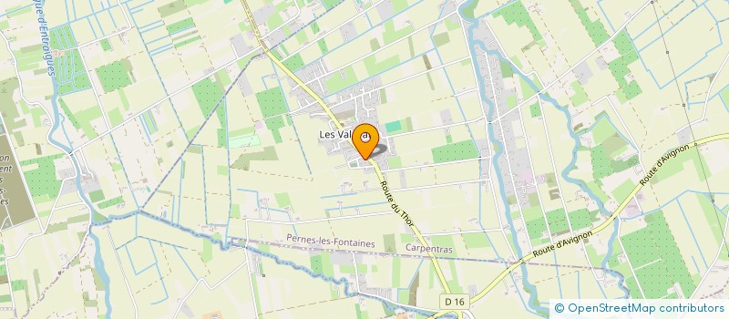 localisation de l'entreprise ASSOCIATION DES  VETERANS DES VALAYANS  PERNES-LES-FONTAINES