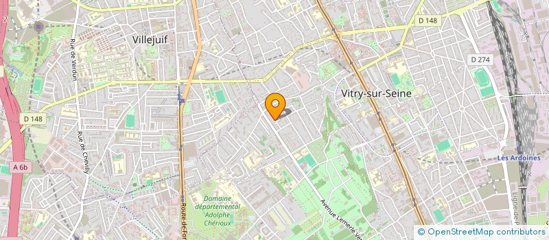 localisation de l'entreprise ASSOCIATION DES VEUVES ET ORPHELINS DE LA REPUBLIQUE DEMOCRATIQUE DU CONGO à VITRY-SUR-SEINE