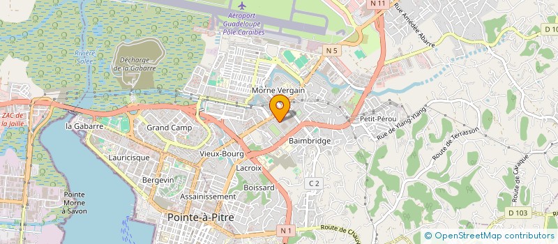 localisation de l'entreprise ASSOCIATION DES VICTIMES D'ACCIDENTS VACCINAUX DE LA GUADELOUPE à LES ABYMES