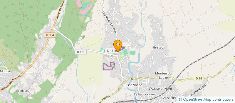 localisation de l'entreprise ASSOCIATION DES VICTIMES DE LA GUERRE ET ANCIENS COMBATTANTS  ROUSSON