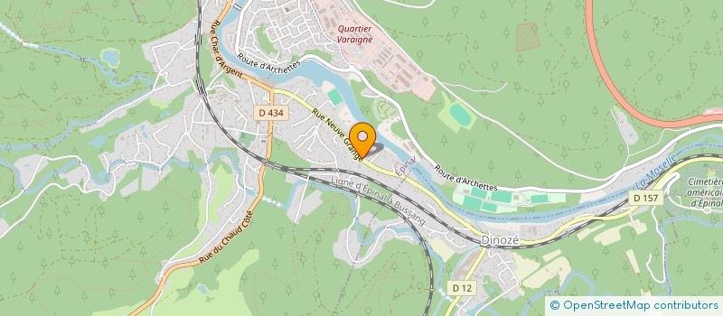 localisation de l'entreprise ASSOCIATION DES VICTIMES DE SURIRRADIATIONS DE L HOPITAL D EPINAL  EPINAL