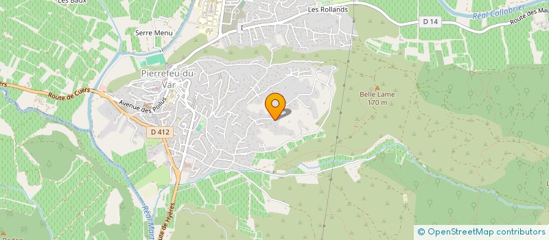 localisation de l'entreprise ASSOCIATION DES VIGNERONS BIO DE PROVENCE  PIERREFEU-DU-VAR