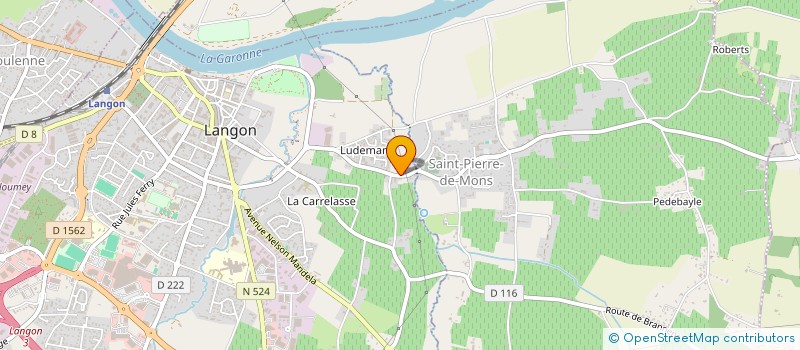 localisation de l'entreprise ASSOCIATION DES VIGNERONS DE LANGON  LANGON