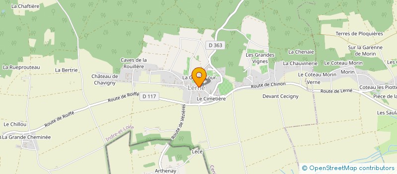 localisation de l'entreprise ASSOCIATION DES VIGNERONS DES COTEAUX DE LA RABELAISIE. à LERNE