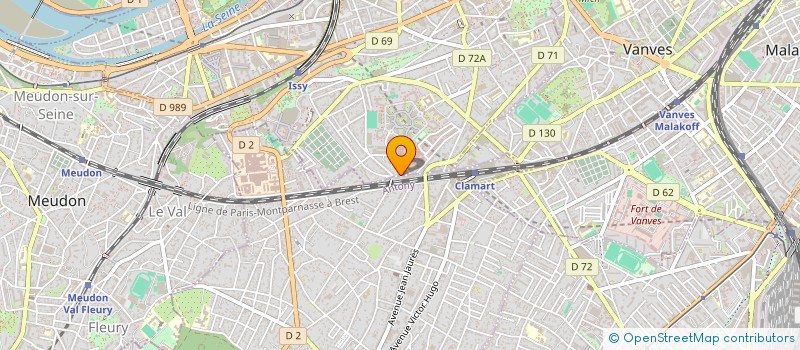 localisation de l'entreprise ASSOCIATION DES VOISINS DU FORT D'ISSY à ISSY-LES-MOULINEAUX