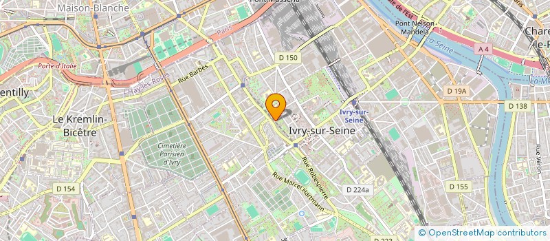 localisation de l'entreprise ASSOCIATION DESPORTIVA VIMARANENSE  IVRY-SUR-SEINE