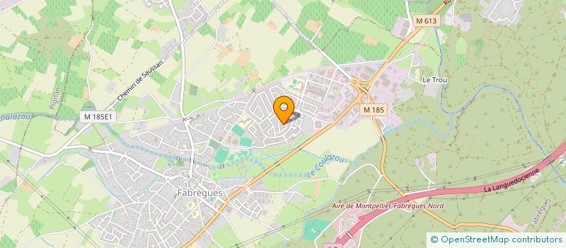 localisation de l'entreprise ASSOCIATION DESSINE-MOI UN BEBE  FABREGUES