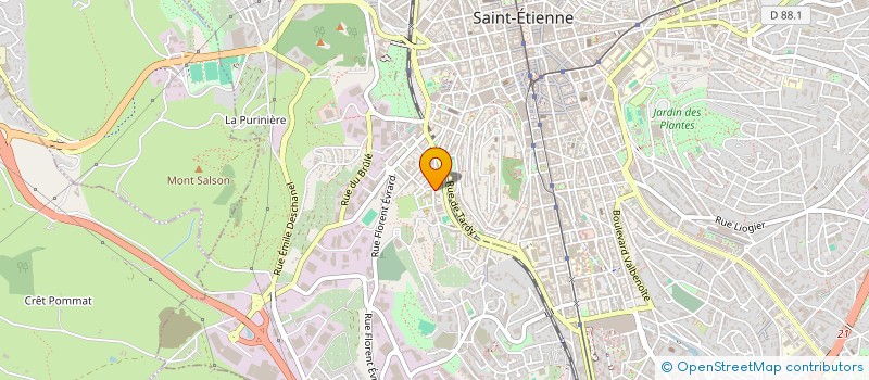 localisation de l'entreprise ASSOCIATION DESTIN NOUVEAU  SAINT-ETIENNE