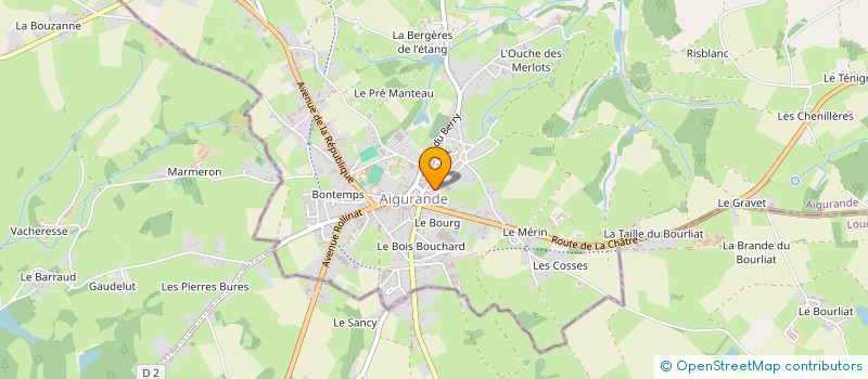 localisation de l'entreprise ASSOCIATION DETENTE ET LOISIRS à AIGURANDE