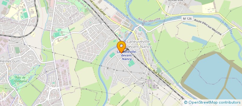 localisation de l'entreprise ASSOCIATION DETENTE LOISIRS ET CREATIVITE  LANEUVEVILLE-DEVANT-NANCY