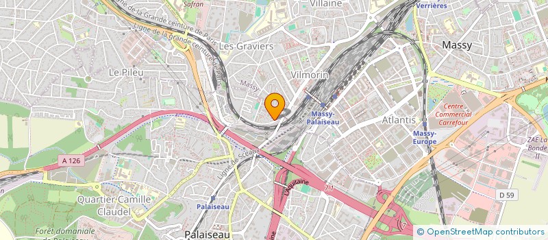 localisation de l'entreprise ASSOCIATION DETENTE-SPORTS-LOISIRS 91 à PALAISEAU