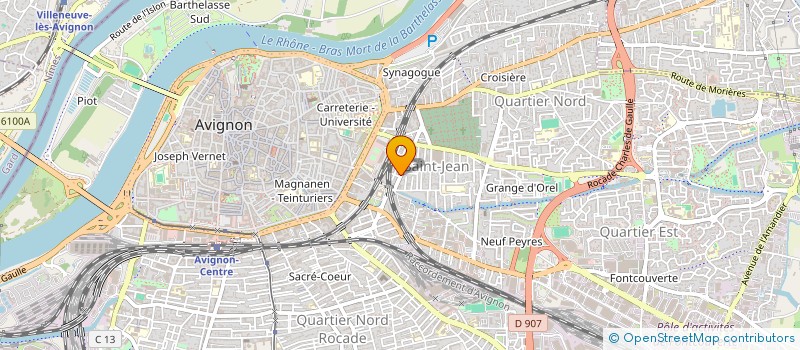 localisation de l'entreprise ASSOCIATION DETOUR  AVIGNON