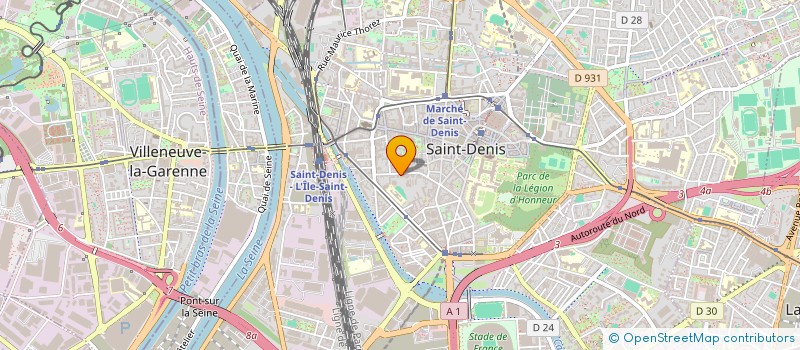 localisation de l'entreprise ASSOCIATION DETRESSE AU TRAVAIL  SAINT-DENIS