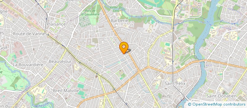 localisation de l'entreprise ASSOCIATION DEV SURYA  NANTES