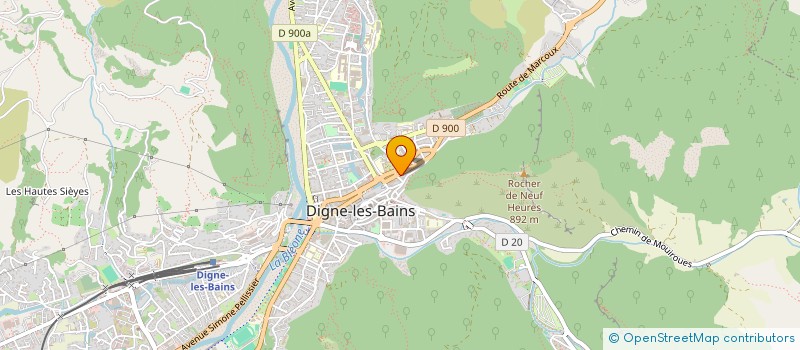 localisation de l'entreprise ASSOCIATION DEVELOPPEMENT AGRICULTURE 04 à DIGNE-LES-BAINS