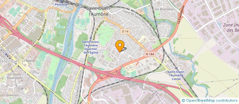 localisation de l'entreprise ASSOCIATION DEVELOPPEMENT AUDIOVISUEL à SAINT-OUEN-L'AUMONE