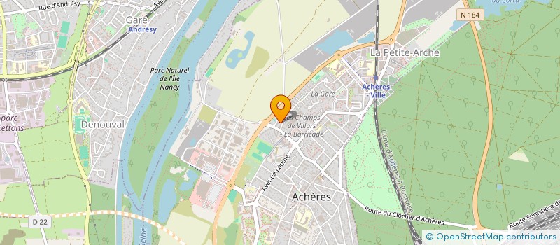 localisation de l'entreprise ASSOCIATION DEVELOPPEMENT DE LA JEUNESSE D'ACHERES (A.D.J.A) à ACHERES