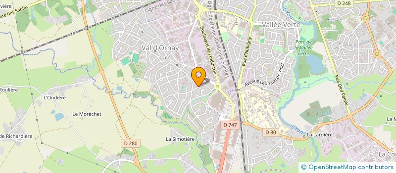 localisation de l'entreprise ASSOCIATION DEVELOPPEMENT DES ARTS URBAINS CIES INHOPSE ET AMATEURS à LA ROCHE-SUR-YON