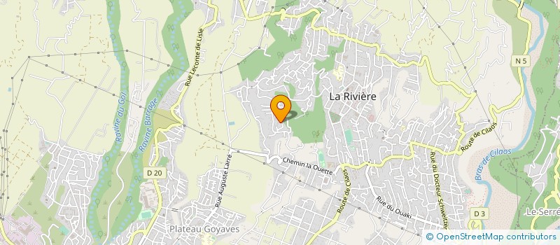 localisation de l'entreprise ASSOCIATION DEVELOPPEMENT POUR LE QUARTIER DE LA RIVIERE  SAINT-LOUIS