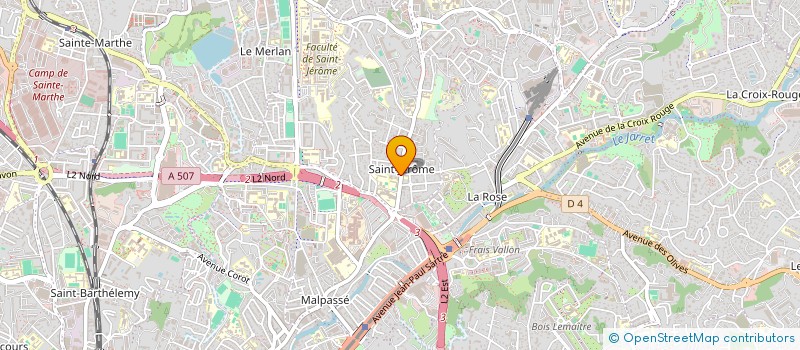 localisation de l'entreprise ASSOCIATION DEVELOPPEMENT SECTEUR VI  MARSEILLE