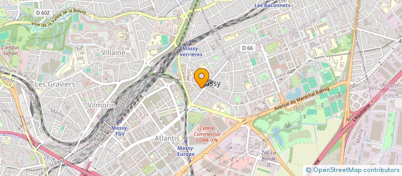 localisation de l'entreprise ASSOCIATION DEVENIR DES HANDICAPES à MASSY