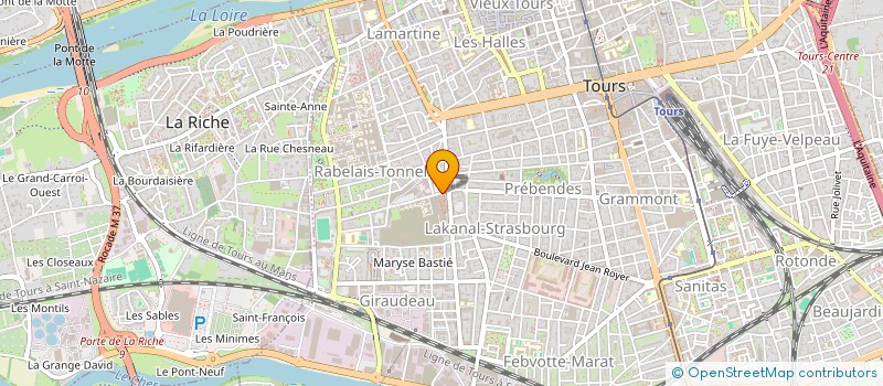 localisation de l'entreprise ASSOCIATION DHARMA à TOURS