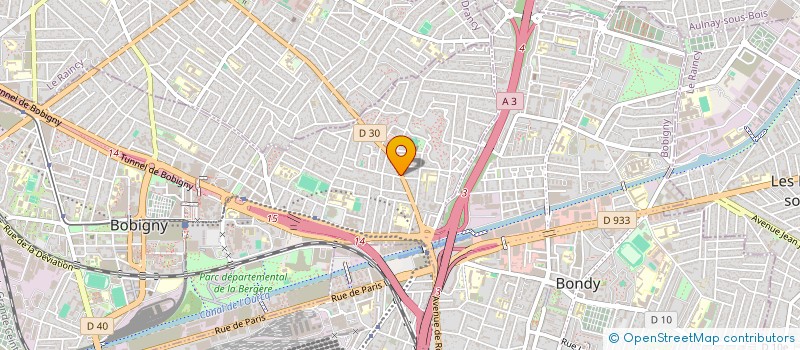 localisation de l'entreprise ASSOCIATION DIACONALE PROTESTANTE  BOBIGNY