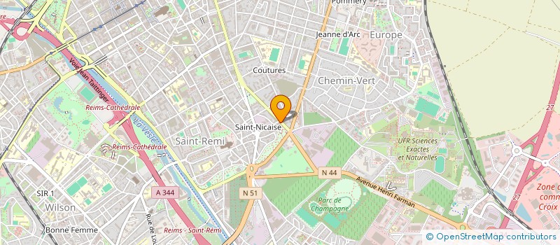 localisation de l'entreprise ASSOCIATION DIAGONALES  REIMS