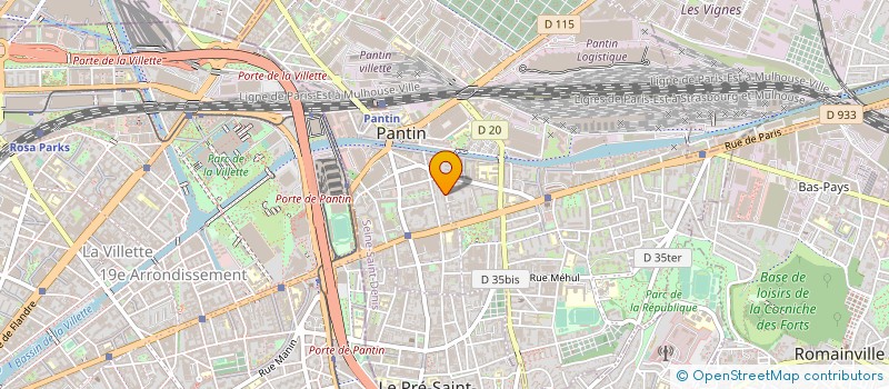 localisation de l'entreprise ASSOCIATION DIALOG'ART  PANTIN