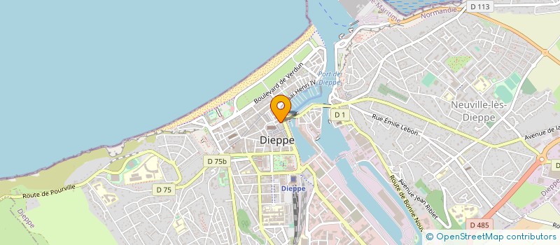localisation de l'entreprise ASSOCIATION DIEPPE A.V.F. ACCUEIL à DIEPPE